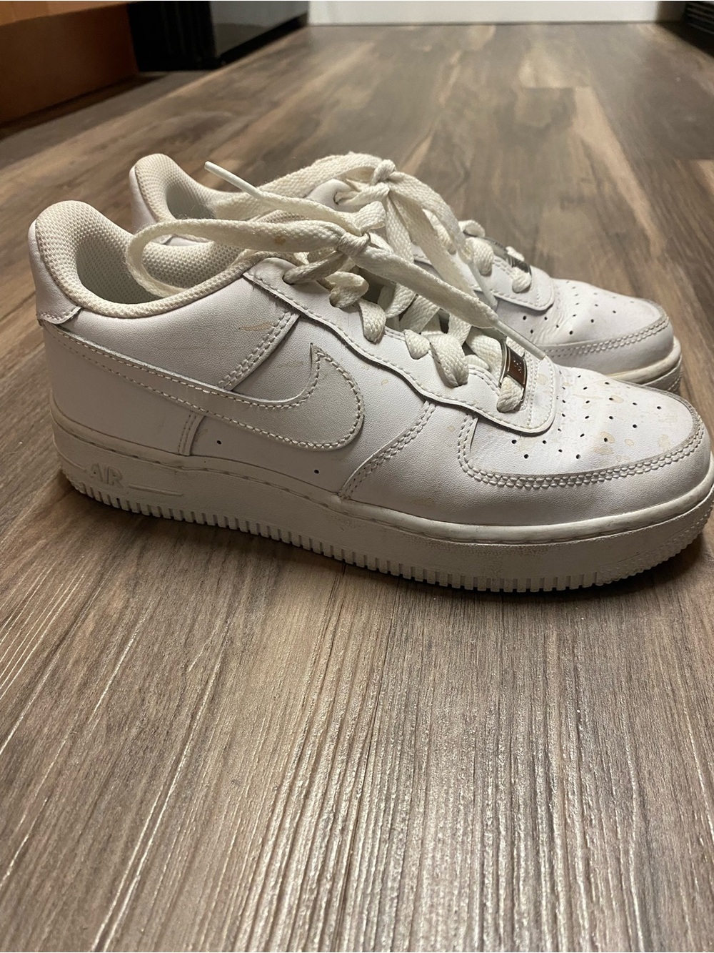 Nike Kids All-White Low Top Sneakers